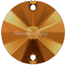 RG Premium Rivoli Sew On - Dark Amber